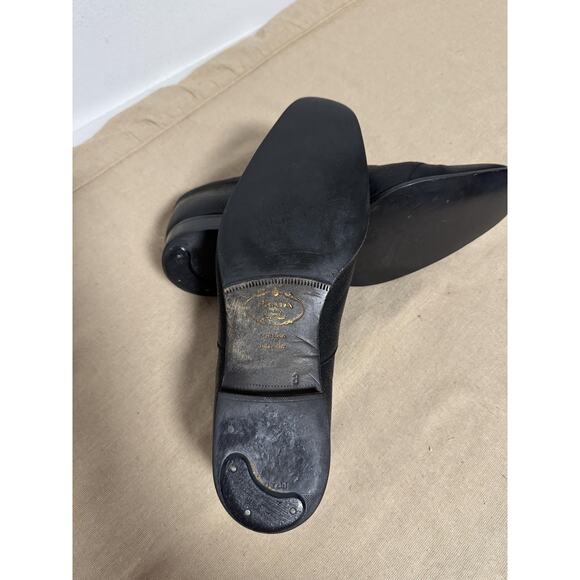 Prada Shoes Mens Size 8 Black Oxford Lace Up Made in Italy Square Toe 2E 1868 - Picture 10 of 15